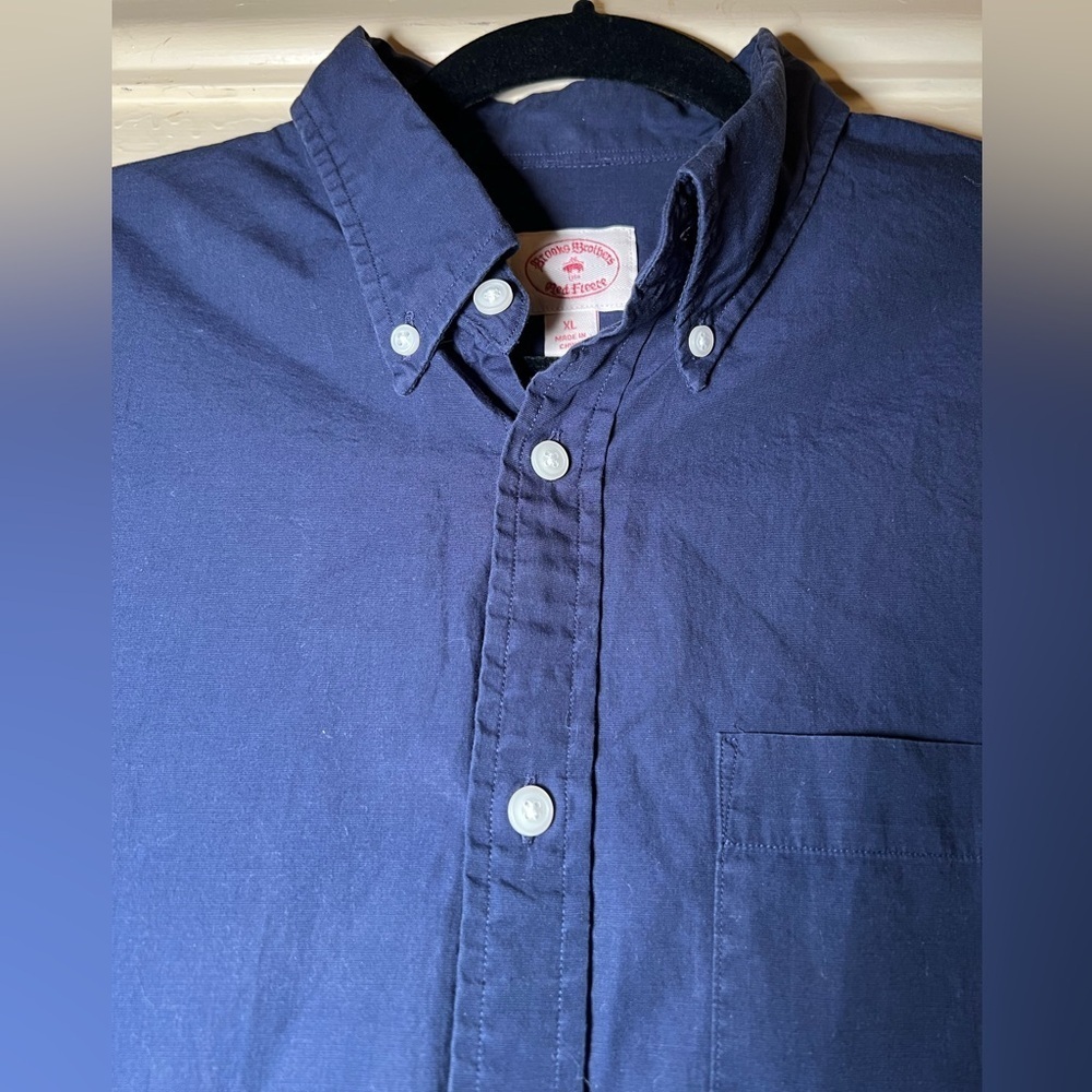 Brooks Brothers Red Fleece Cotton Button Down Shirt Top, size XL Classiccore - Picture 9 of 10